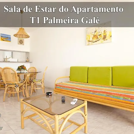O A Ramos Palmeira Gale Esta Inserido Num Com Piscina, Fica Apenas A 250 Metros Da Da Gale - Com Ar Condicionado Na Sala, Smart Tv Com Prime Video E Cozinha Completa Appartement Albufeira